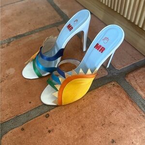 Colorful Women's Heeled Sandals